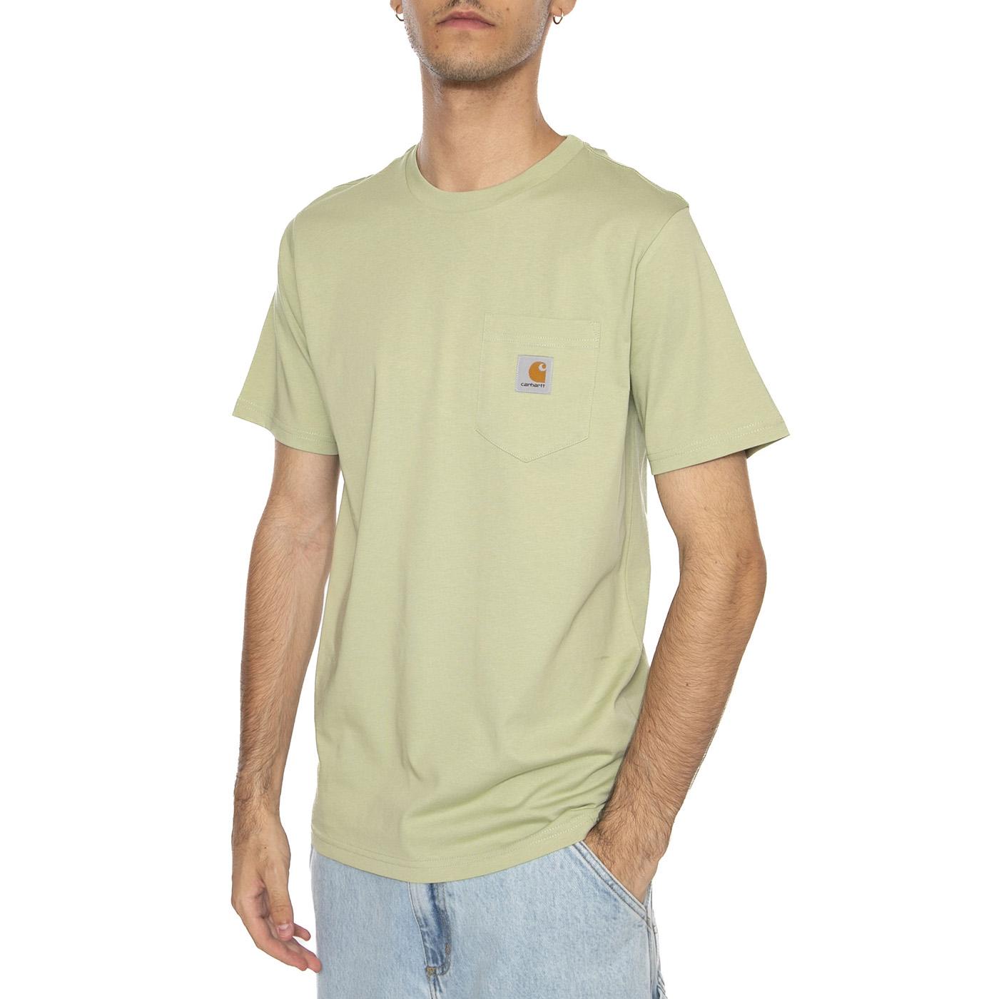 S/S Pocket T-Shirt Wall - Maglietta Girocollo Uomo Beige I030434.UVXX . CARHARTT WIP 