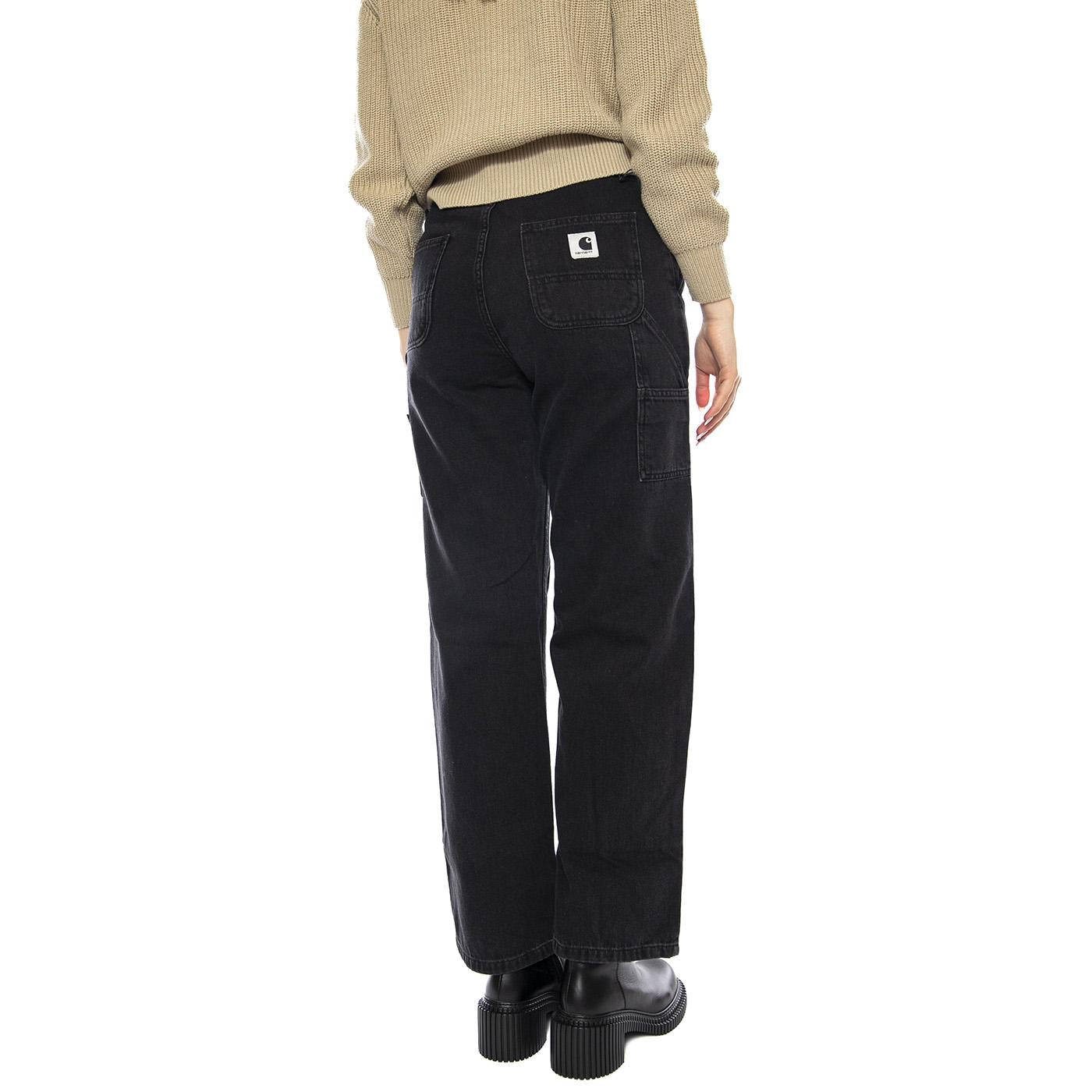 Carhartt WIP WMNS Pierce Pant Straight -- Pantaloni Donna Neri I031251-89.06 . CARHARTT WIP 