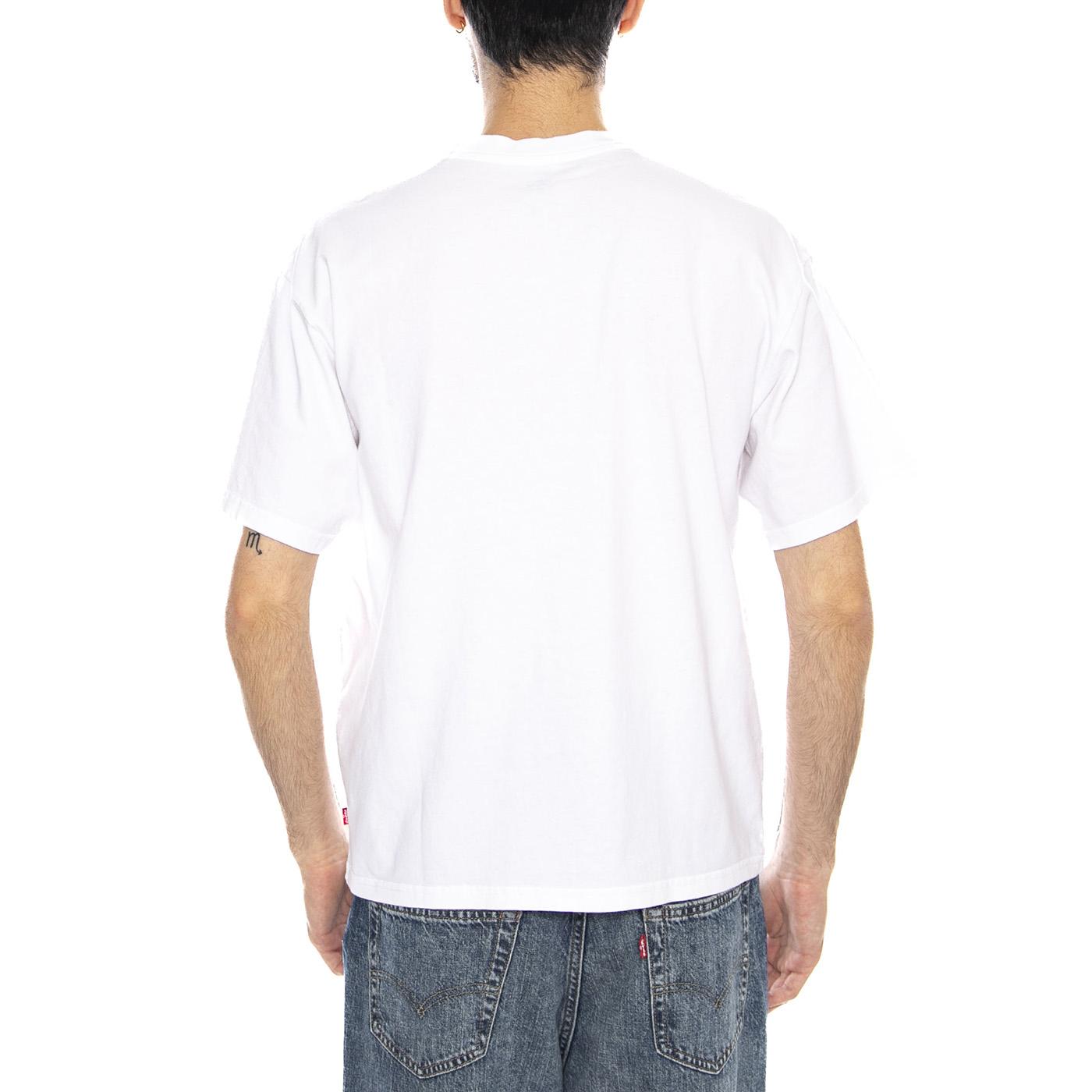 Boxy SS Tee - Garment Dye Jet Black - Maglietta Girocollo Uomo Bianca 0049F 0001 LEVIS 