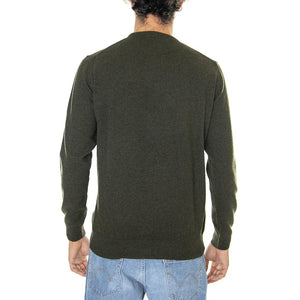 Essential Lambswool Crew Neck Seaweed - Maglione Girocollo Uomo Verde FW22-MKN0345-GN71 . BARBOUR 