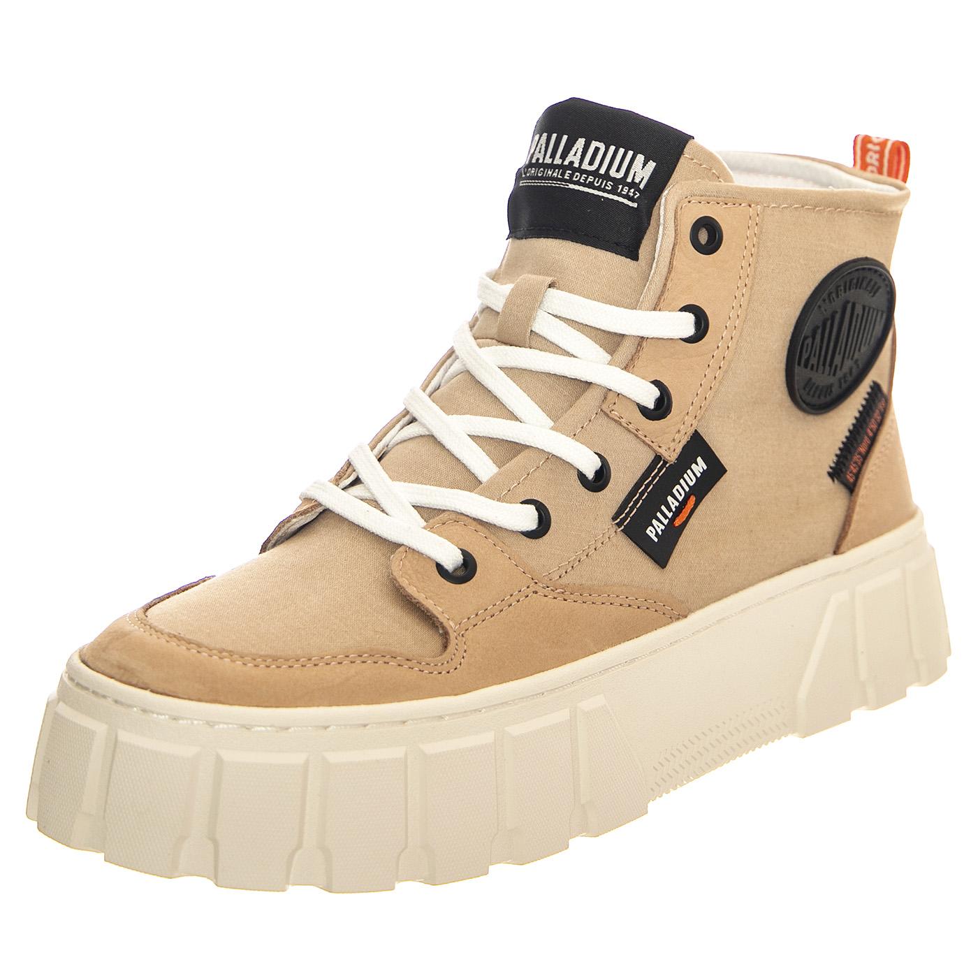 PALLATOWER HI NUDE DUST - Stivaletti Stringati Donna Beige PAS98573-662-M . PALLADIUM 