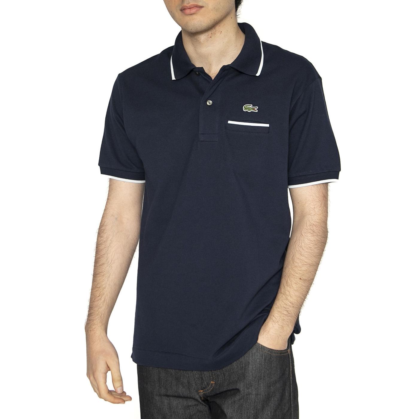 Maglietta M/C HHW Polo Shirt Blue - Polo Uomo Blu PH9838-HHW . LACOSTE 