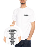 Obey Global Impact Tee White - Camiseta Cuello Redondo Hombre Blanca Hombre OBEY