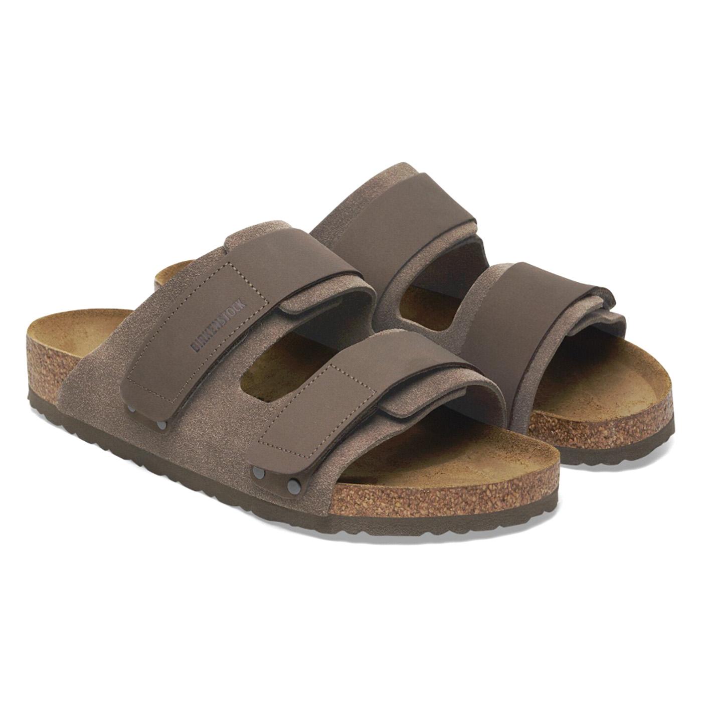 Uji Concrete Gray, Suede Leather / Nubuck - Sandali Uomo Grigi 1029259  BIRKENSTOCK 