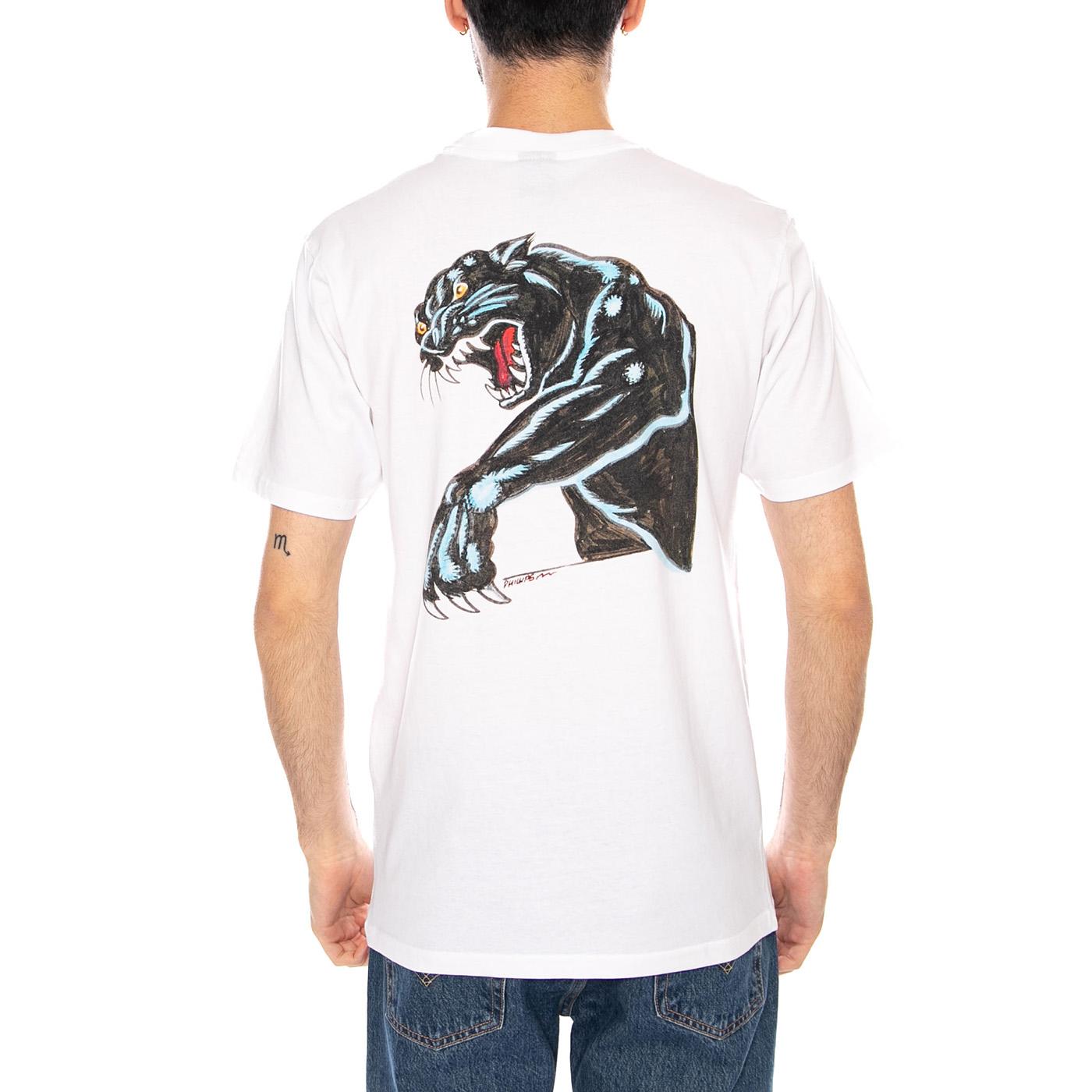 NATAS SKETCH PANTHER T-SHIRT - Maglietta Girocollo Uomo Bianca SCA-TEE-13275 WHT SANTA CRUZ 