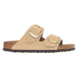 Arizona Big Buckle Nubuck Leather Narrow Fit Sandcastle - Sandalias Mujer Beige Mujer BIRKENSTOCK