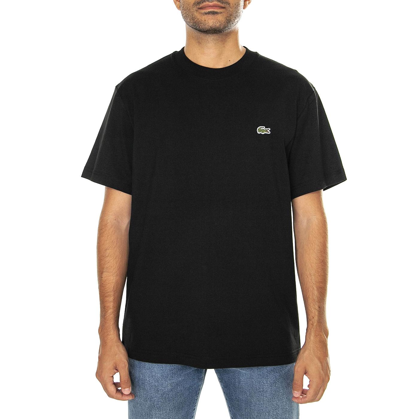 T-Shirt 031 - Maglietta Girocollo Uomo Nera TH7318-031  LACOSTE 
