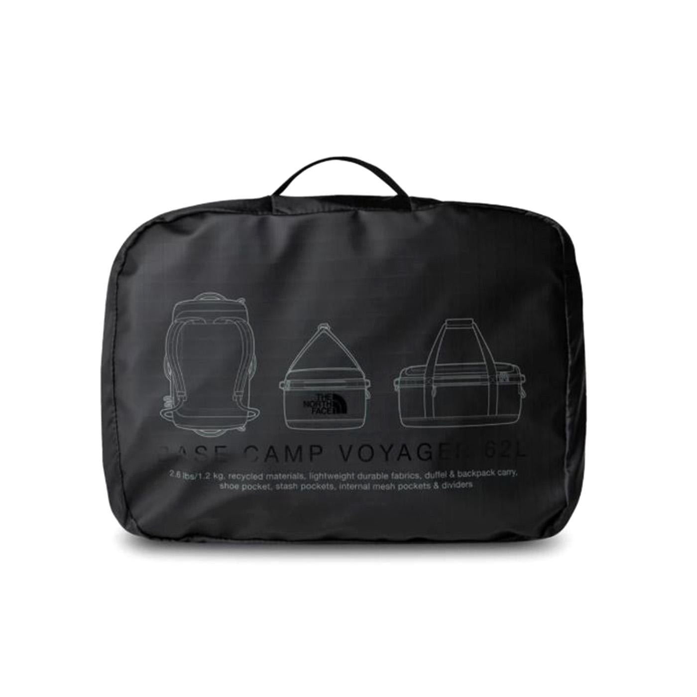 Base Camp Voyager Duffel 62l - Borsa da Viaggio Nera NF0A52S3KT01  THE NORTH FACE 