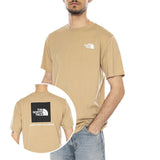 M EVO BOX NSE REG SS KHAKI STONE - Camiseta Cuello Redondo Hombre Beige Hombre THE NORTH FACE
