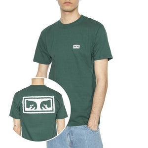 Obey Eyes 3 Tee Rain Forest - Maglietta Girocollo Uomo Verde 165261826-RFR  OBEY 