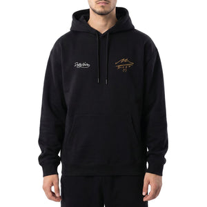 D10S Hoodie Black- Felpa Maradona con Cappuccio Uomo Nera SW1368 GQ-01 DOLLY NOIRE 