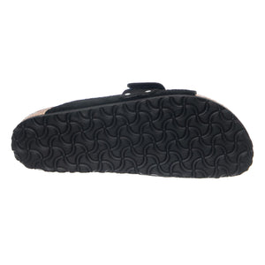 Kyoto Suede Leather Nubuck Narrow Fit Black - Sandali Uomo Neri 1022566 BLK BIRKENSTOCK 