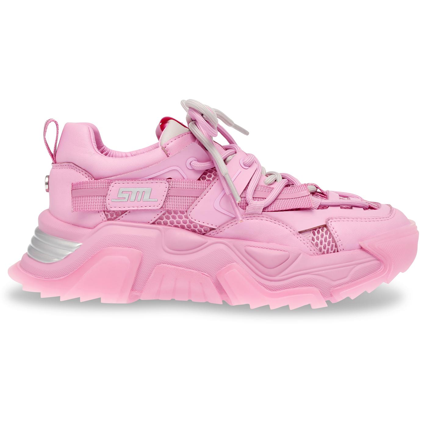 Kingdom Pink / Pink Mesh + PU - Scarpe Stringate Profilo Basso Donna Rosa SMPKINGDOM-PNKPNK  STEVE MADDEN 