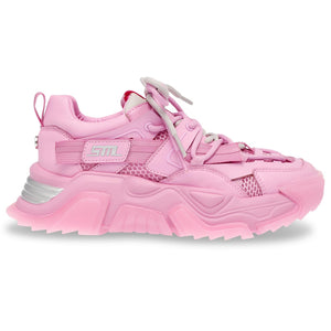Kingdom Pink / Pink Mesh + PU - Scarpe Stringate Profilo Basso Donna Rosa SMPKINGDOM-PNKPNK  STEVE MADDEN 