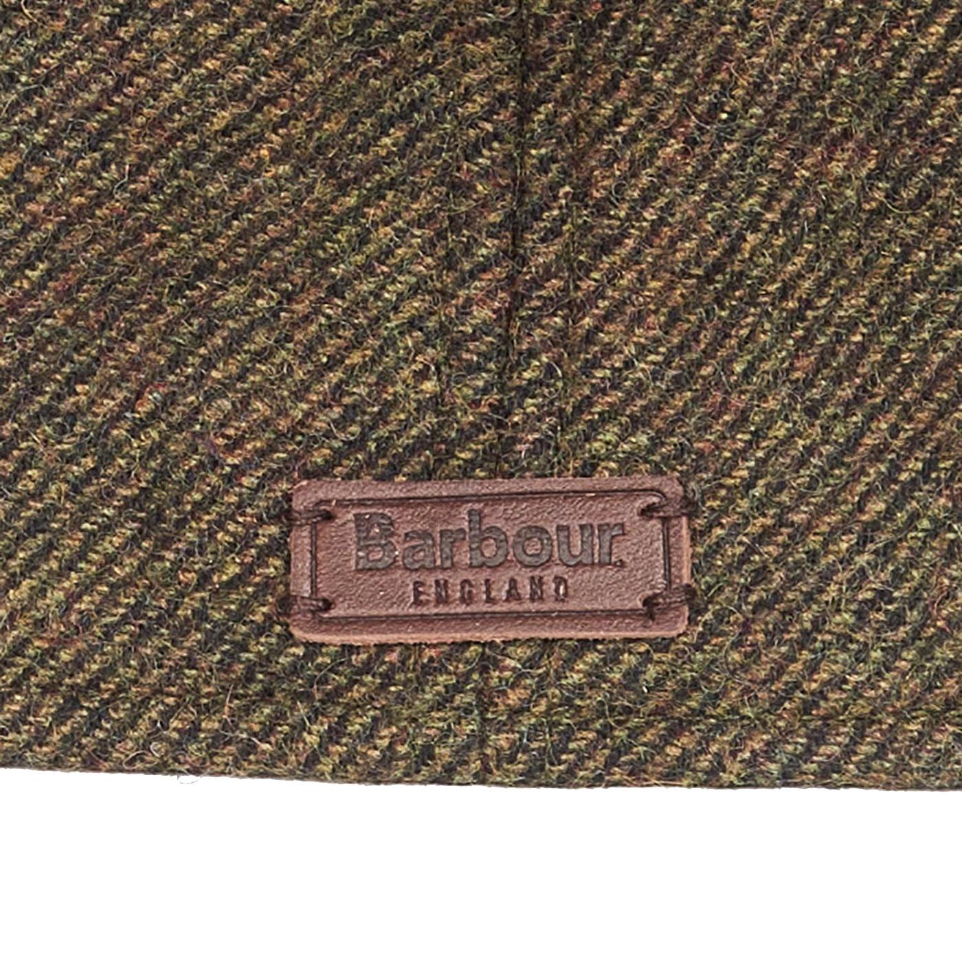 Claymore Bakerboy Olive Twill - Cappello a Coppola Verde MHA0708-OL51-FW23 . BARBOUR 