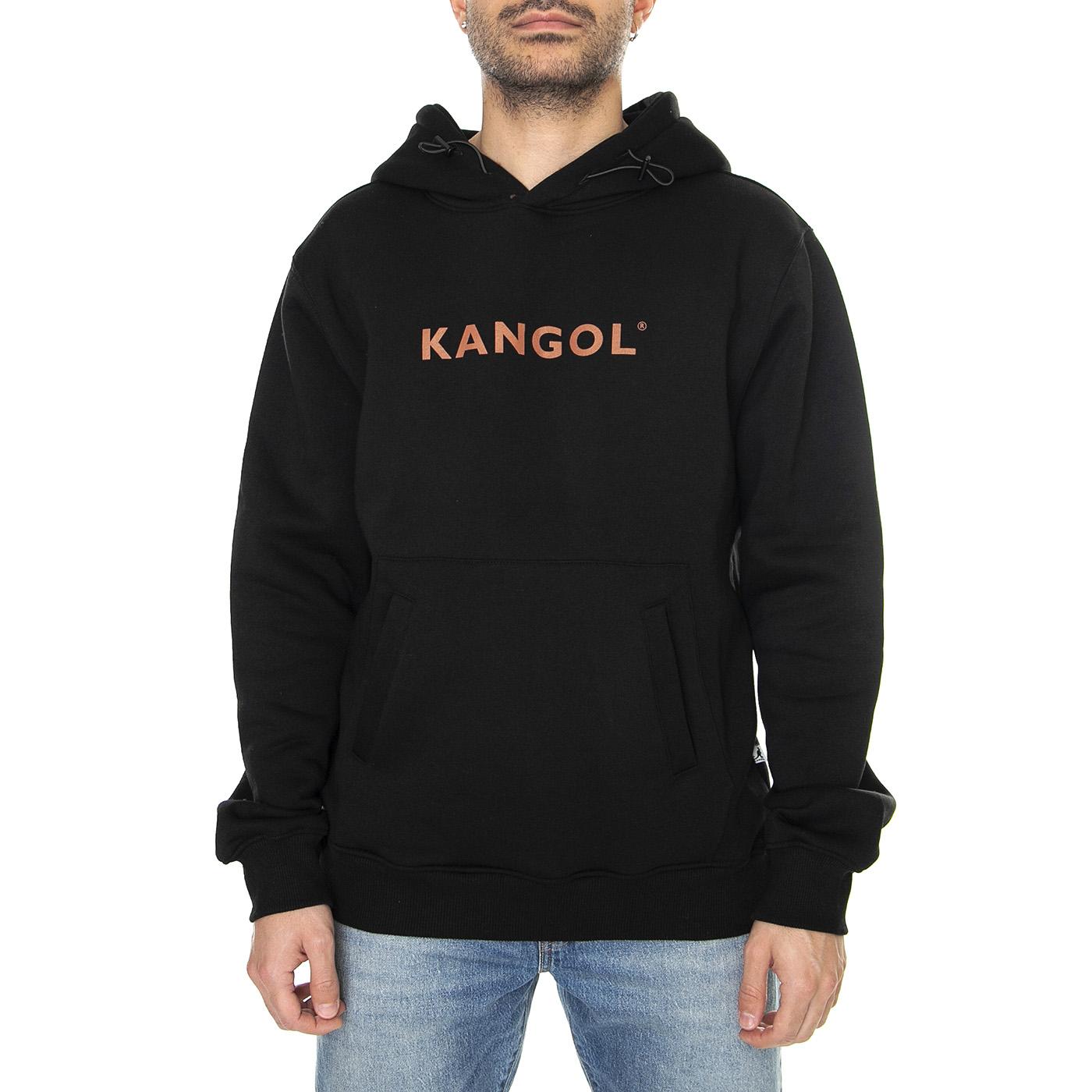 Essential Black - Felpa con Cappuccio Uomo Nera KAF22UHDS102-99  KANGOL 