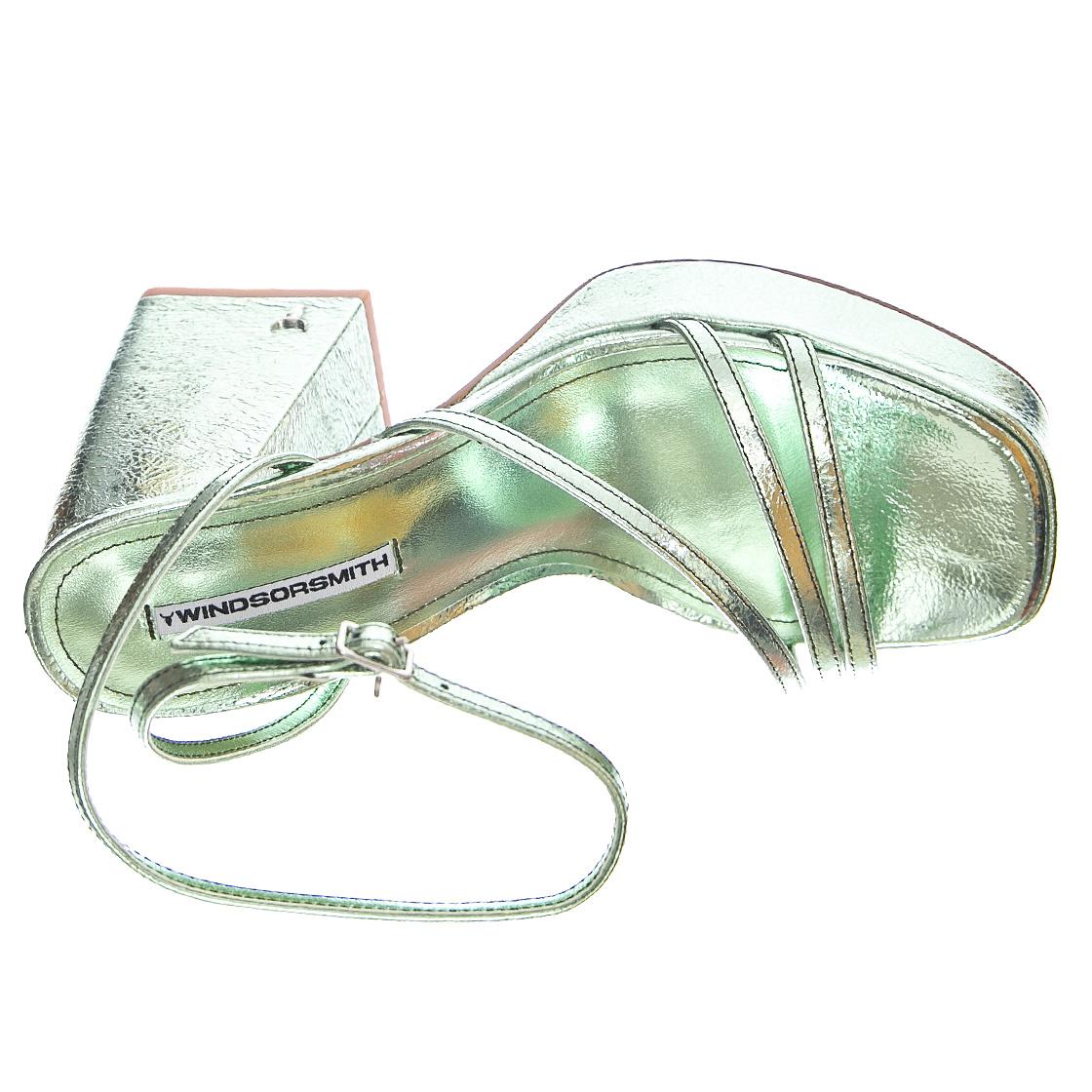 Charms - Sandali Donna Verdi / Mint Crinkle Foil WSSCHARMS-MNT . WINDSOR SMITH 