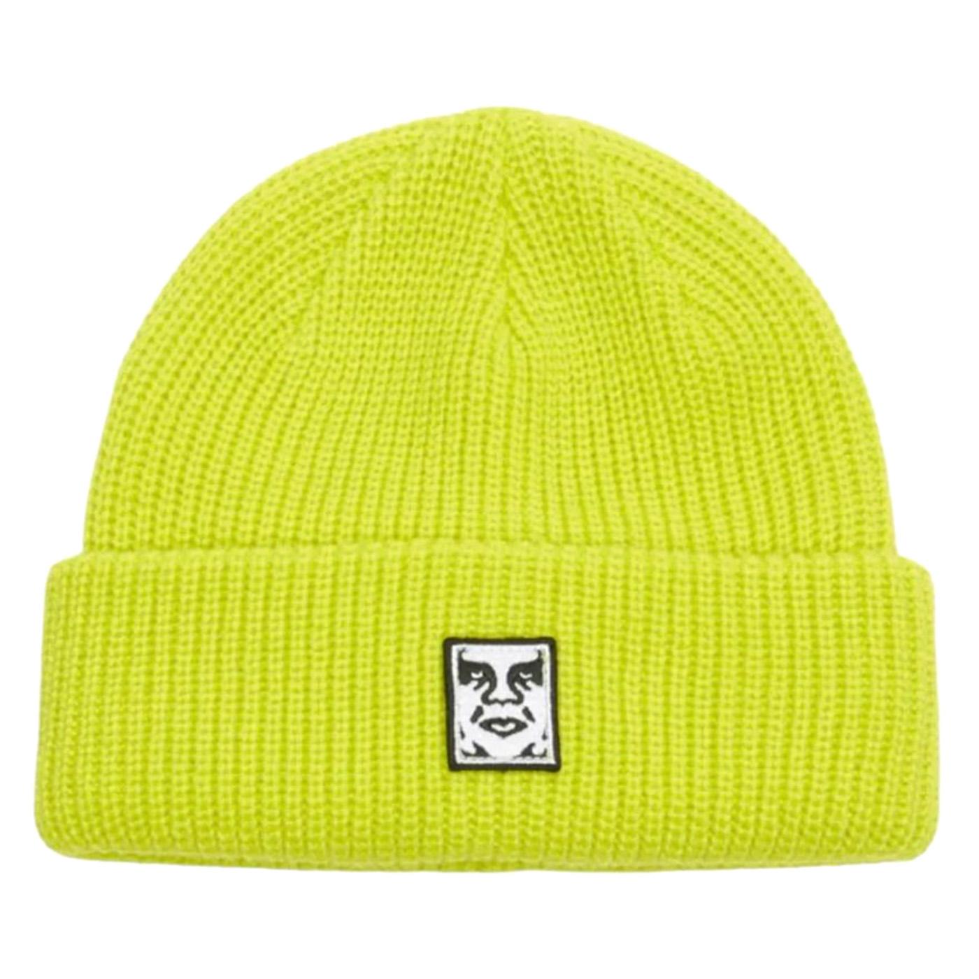 Mid Icon Patch Cuff Beanie Evening Primrose - Berretto in Maglia Giallo 100030195 EVP OBEY 