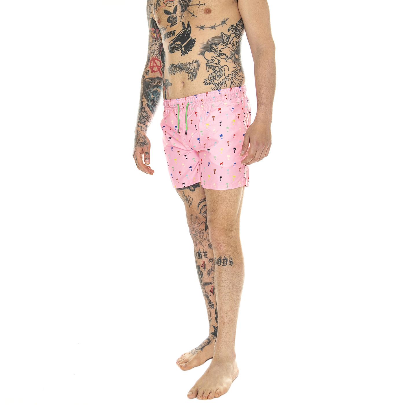 Palm Swimshorts 3300 - Costume da Bagno Uomo Rosa PAL116-3300-3300  HAPPY SOCKS 