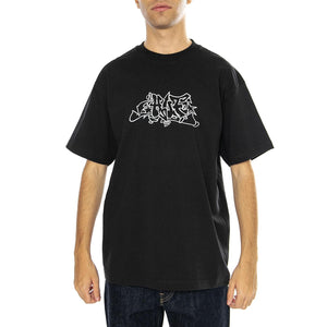 Outline S/S Tee Black - Maglietta Girocollo Uomo Nera TS02288-BLACK  HUF 