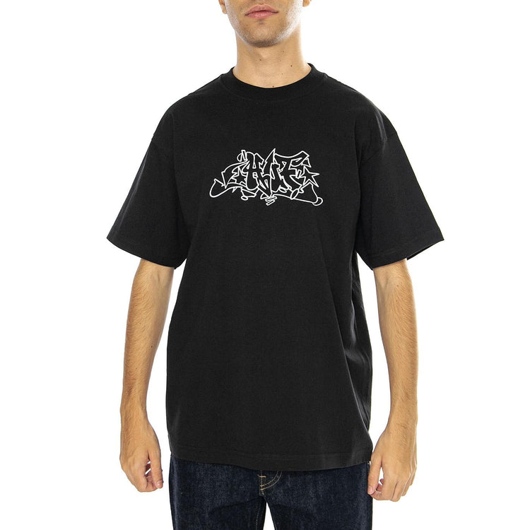 Outline S/S Tee Black - Maglietta Girocollo Uomo Nera TS02288-BLACK  HUF 