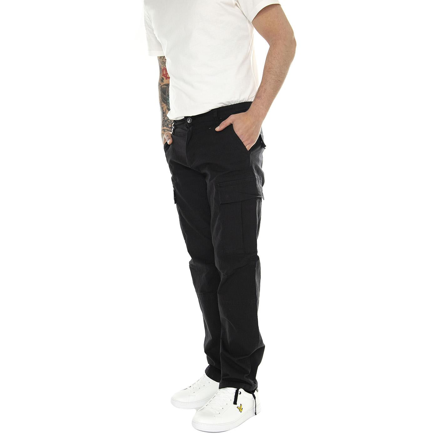 Onsray Life 0020 Ribstop Cargo Noos Black - Pantaloni Uomo Neri 22028640-Black  ONLY & SONS 