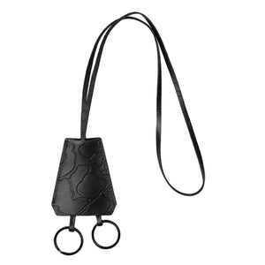 Camo Duck Key Bell Black / Black - Portachiavi in Pelle Nero I035403.00EXX  CARHARTT WIP 