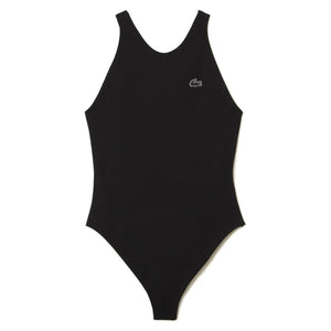 Costume 031 Black Swimsuit - Costume da Bagno Intero Donna Nero MF5636-031 . LACOSTE 