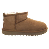 UGG Classic Ultra Mini Chestnut - Zapatos Niño/Niña en Ante Marrón  Niño UGG