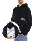 Starts And Stripes Black Hoodie - Sudadera con Capucha Negra Hombre