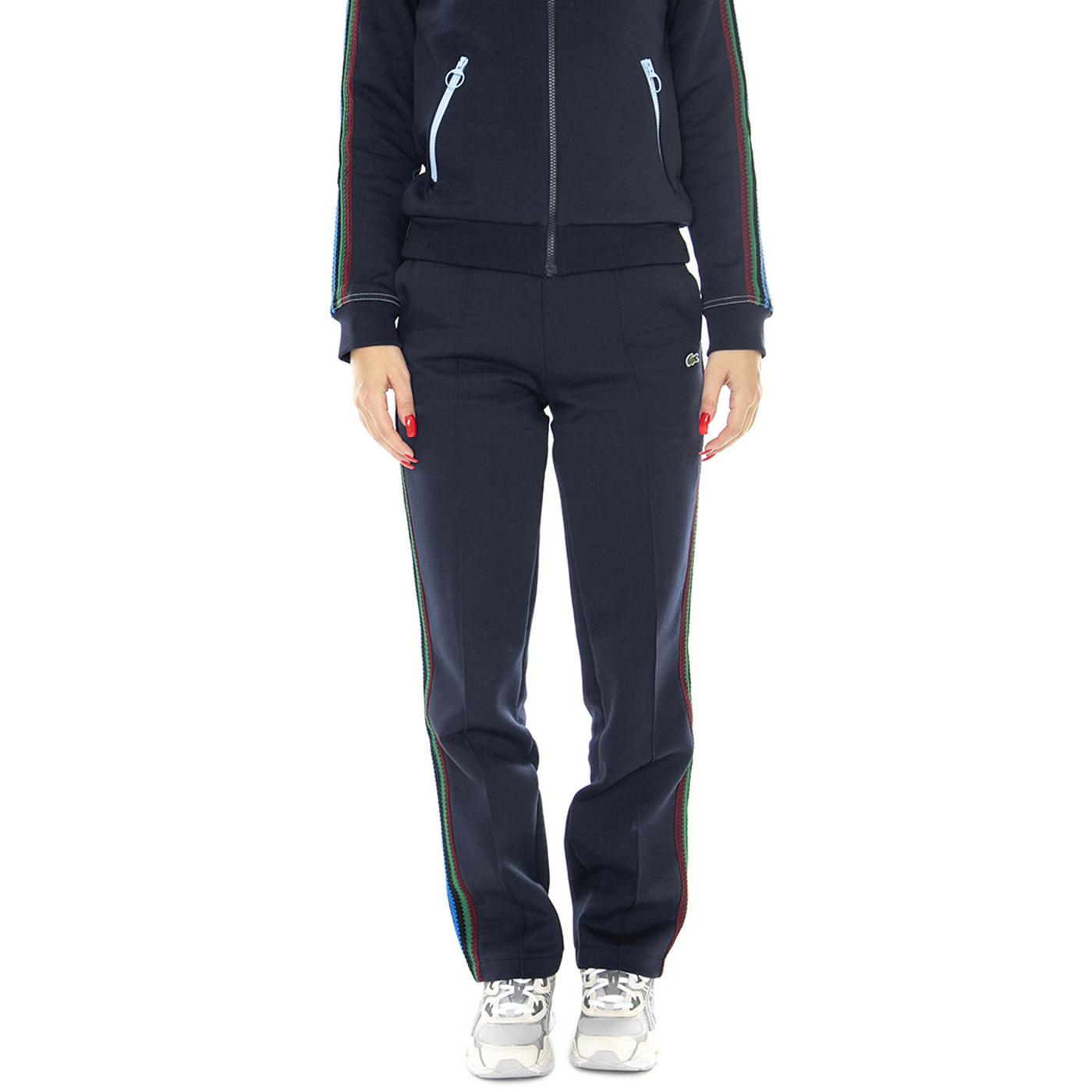 Pant.Tuta XF1647-166 Blue Pants - Pantaloni Donna Blu XF1647-166  LACOSTE 