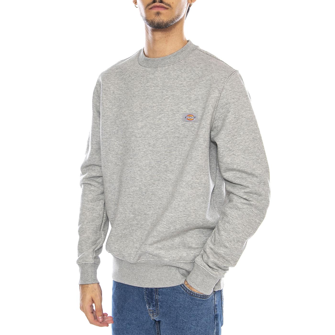 Oakport Sweatshirt Heather Grey - Felpa Girocollo Uomo Grigia DK0A4XCEHG01 . DICKIES 