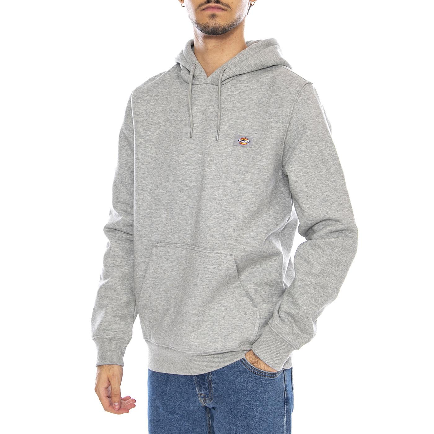 Oakport Hoodie Heather Grey - Felpa con Cappuccio Uomo Grigia DK0A4XCDHG01 . DICKIES 