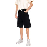 Five Baggy 9893 Pin DNM Shorts VD2 Black - Bermuda Denim Jeans Hombre Negro ONLY & SONS