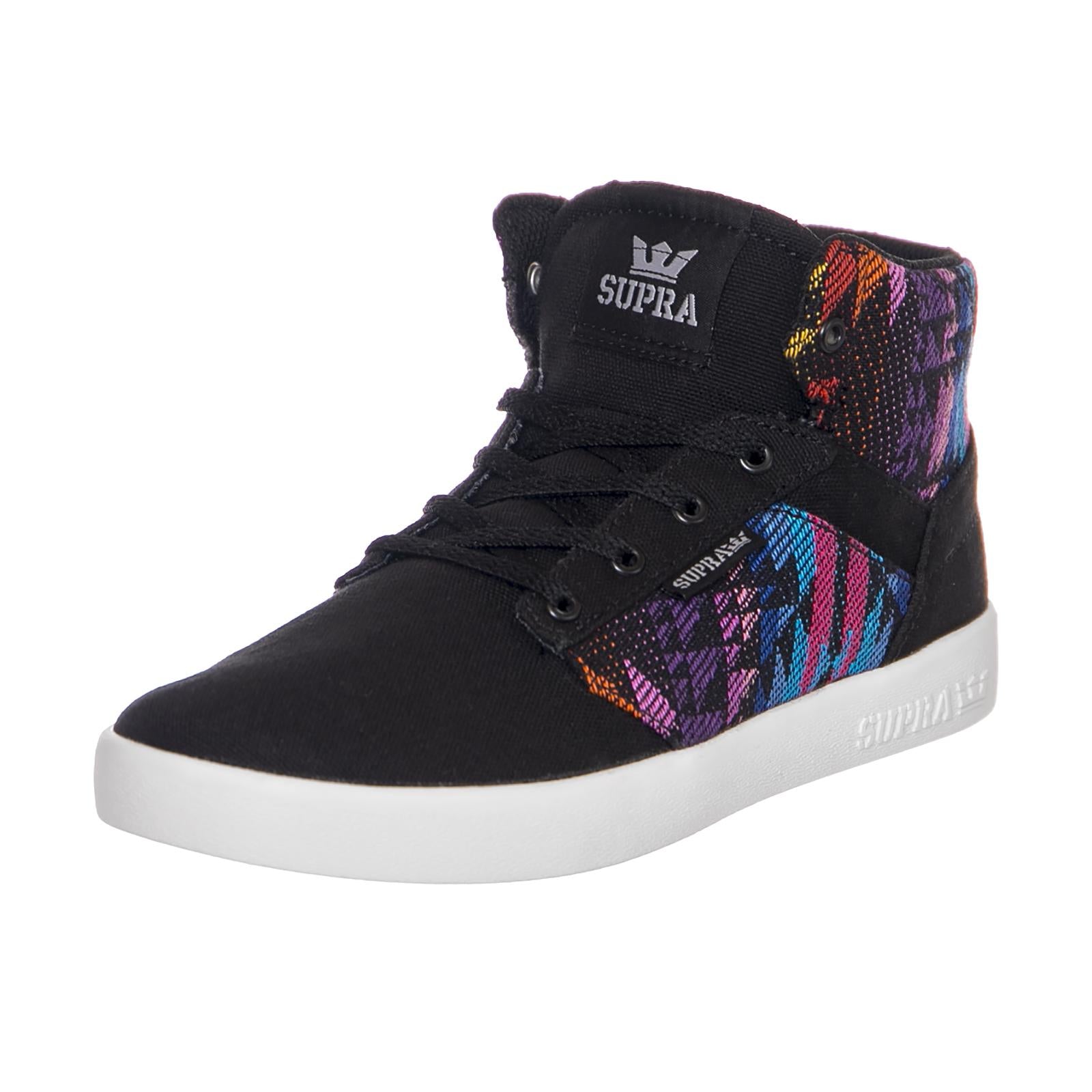 Yorek - Scarpe Profilo Alto Bambino / Bambina Nere  / Multicolore 58048-018  SUPRA 