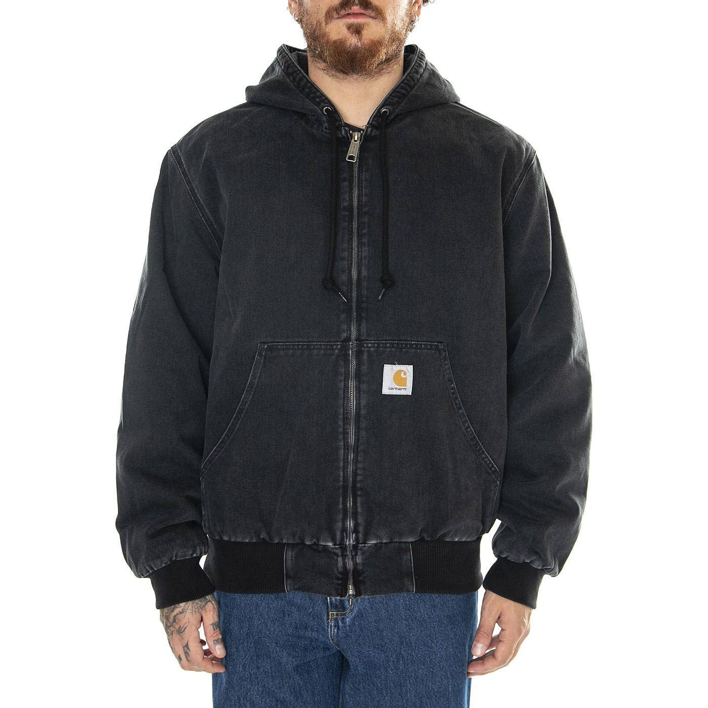 OG Active Jacket Black /stone washed - Giacca Uomo Grigia I032232.8906  CARHARTT WIP 