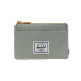 Herschel Oscar Cardholder Seagrass - Portacarte con Zip Verde  ACCESORIOS HERSCHEL