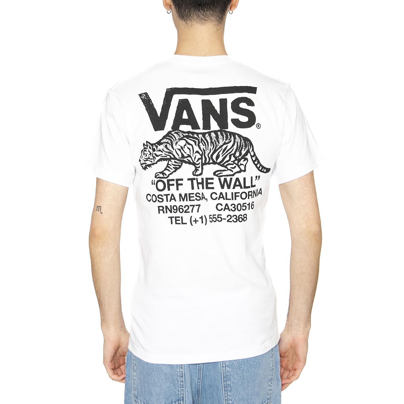 Sneaky SS White - Maglietta Girocollo Uomo Bianca VN000M3YWHT1  VANS 