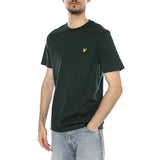 PLAIN T-SHIRT DARK GREEN - Camiseta Cuello Redondo Hombre Verde Oscuro Hombre LYLE & SCOTT