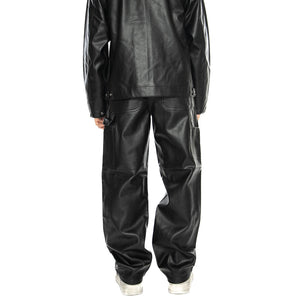 Single Knee Pant Black - Pantaloni Similpelle Uomo Neri I034446.89XX  CARHARTT WIP 