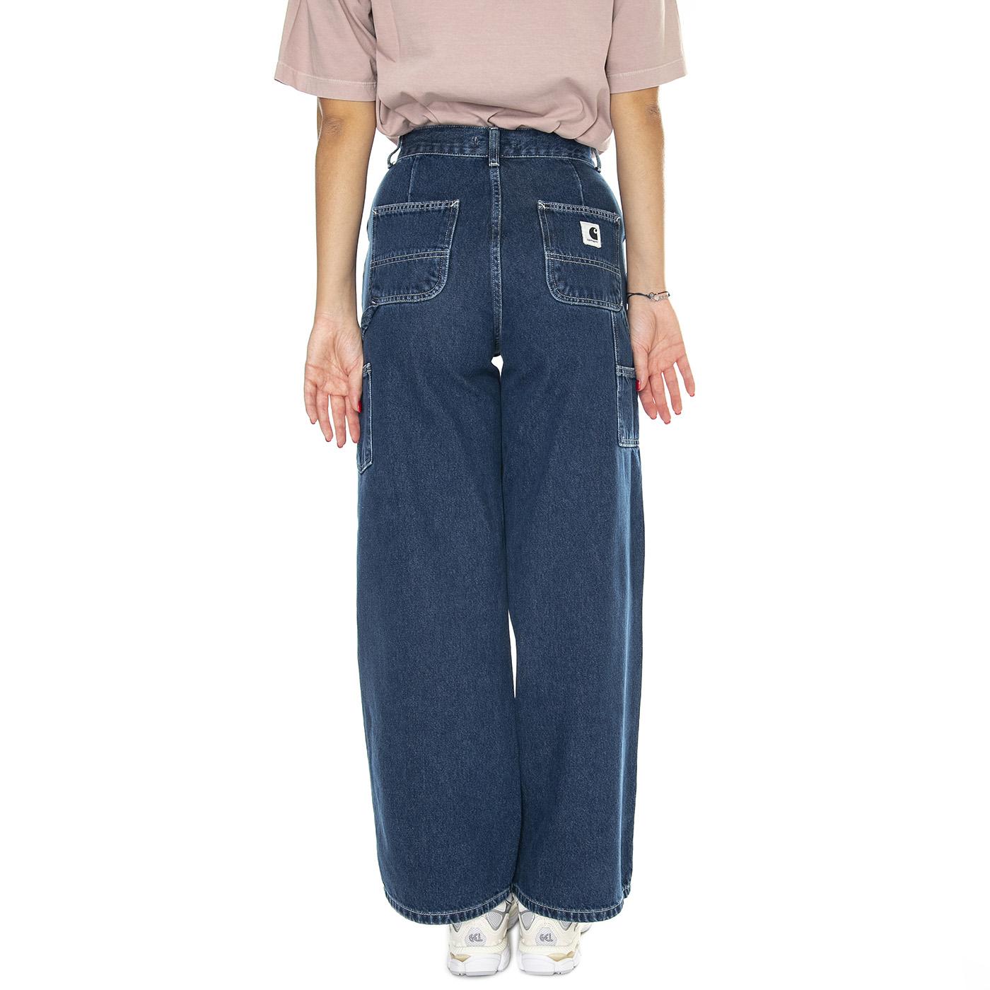 W' Jens Pant Blue /stone washed - Pantaloni Denim Jeans Donna Blu I032709.0106  CARHARTT WIP 