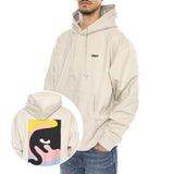 OBEY Quarter Icon Fleece -- Sudadera con Capucha Hombre Moonstruck Beige Hombre OBEY