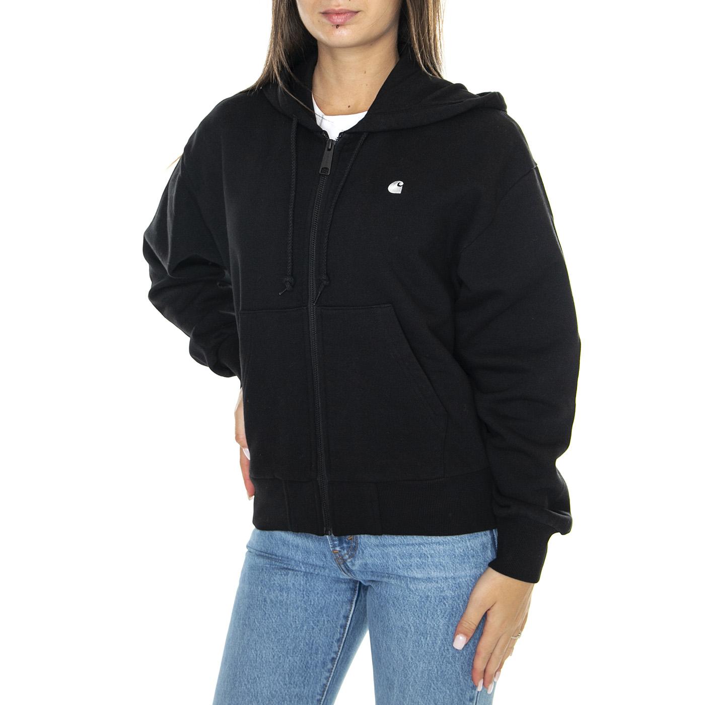 W' Hooded Casey Jacket Black / Silver - Giacca Donna Nera I032642.0M4XX . CARHARTT WIP 