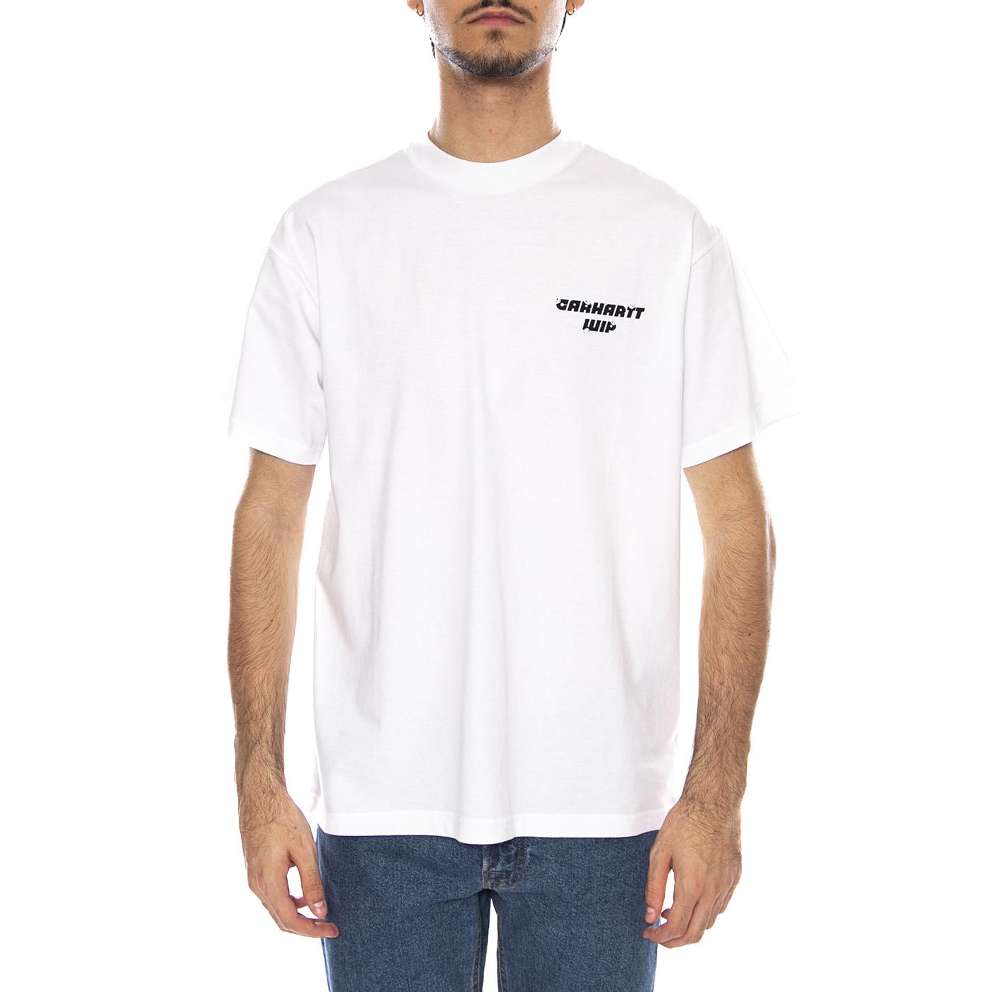 S/S Wiptopia T-Shirt White - Maglietta Girocollo Uomo Bianca I035492.02XX . CARHARTT WIP 