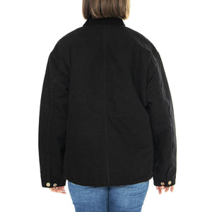 W' OG Michigan Coat Black / Black rinsed - Giacca Donna Nera I032235.00E02 . CARHARTT WIP 