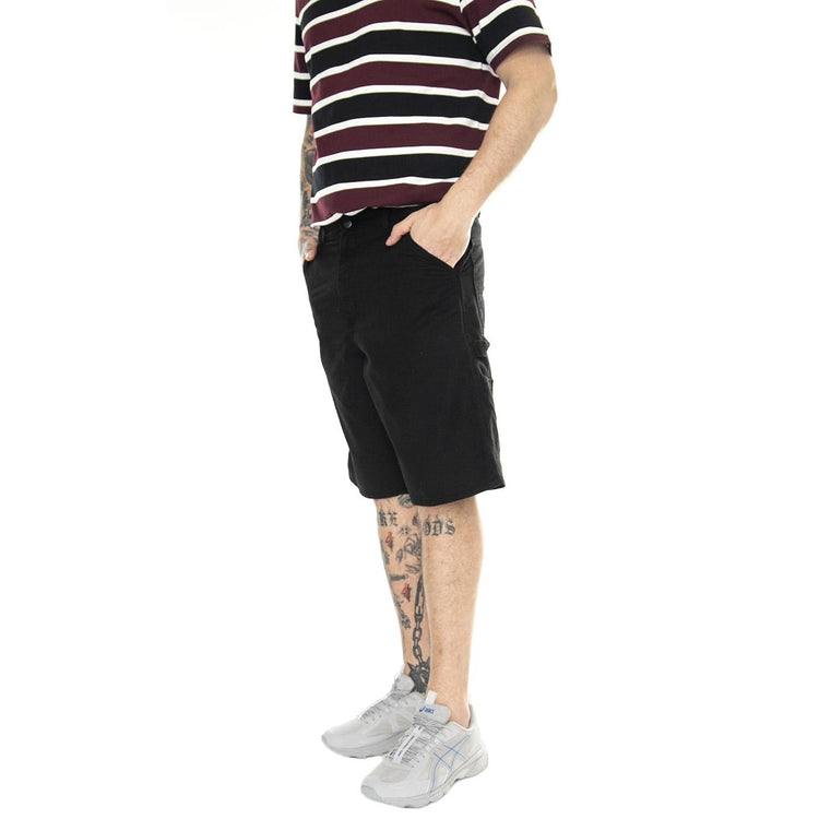 Single Knee Short Black /garment dyed - Bermuda Uomo Neri I031504.89GD  CARHARTT WIP 