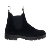 585 Chelsea Boot Waxed Nubuk Leather - Black & Black - Botas Chelsea Hombre Negro BLUNDSTONE
