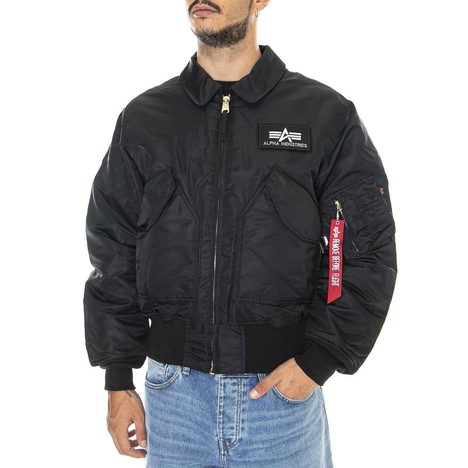 CWU 45 - Giacca Invernale Uomo Nera 100102-03 . ALPHA INDUSTRIES 