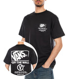 STACKED HI SS TEE BLACK/WHITE - Camiseta Cuello Redondo Hombre Negra Hombre VANS