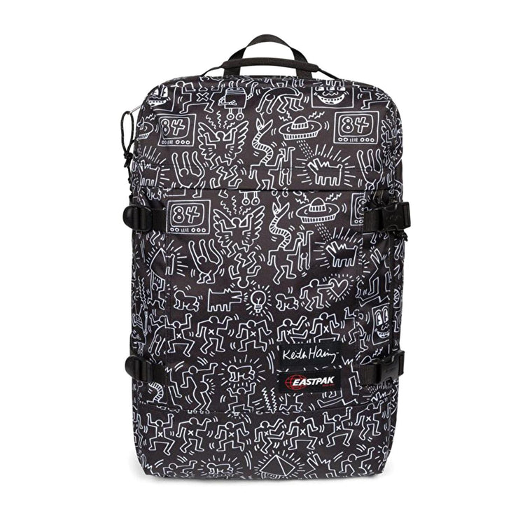 TRAVEL PACK KEITH HARING BLACK - Valigia con Ruote Nera Collaborazione con Keith Haring EK0A5BBR 6Z21 EASTPAK 